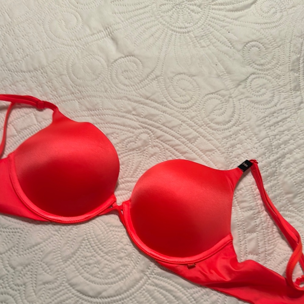 Vibrant Coral Bra